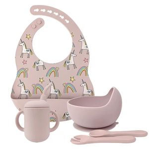 5 piece baby silicone feeding sets